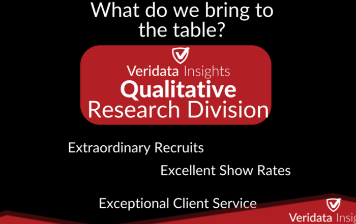 What the Veridata Insights Qualitative Research Division brings to the table