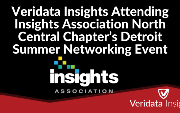 Veridata Insights to Attend Insights Association North Central Chapter Detroit Summer Networking Event