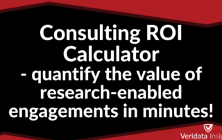 Consulting ROI Calculator - quantify the value of research‑enabled engagements in minutes!