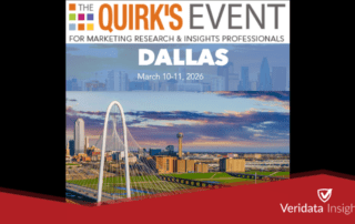 Veridata Insights Heads to The Quirk’s Event – Dallas 2026!