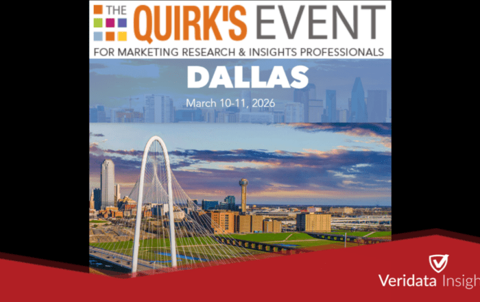 Veridata Insights Heads to The Quirk’s Event – Dallas 2026!