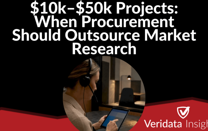 $10k–$50k Projects: When Procurement Should Outsource Market Research