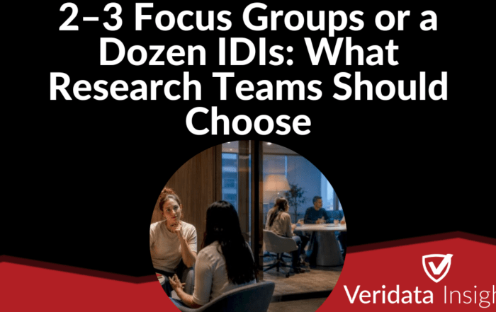 2–3 Focus Groups or a Dozen IDIs What Research Teams Should Choose