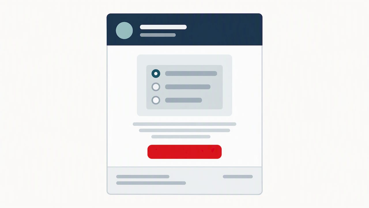 Illustrated structure of a survey invitation email