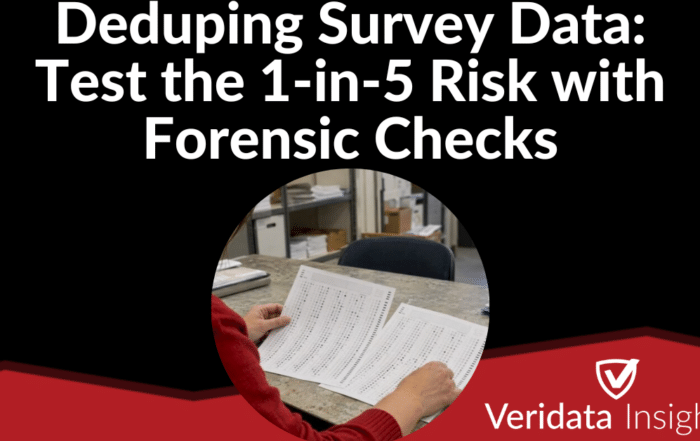 Deduping Survey Data: Test the 1-in-5 Risk with Forensic Checks