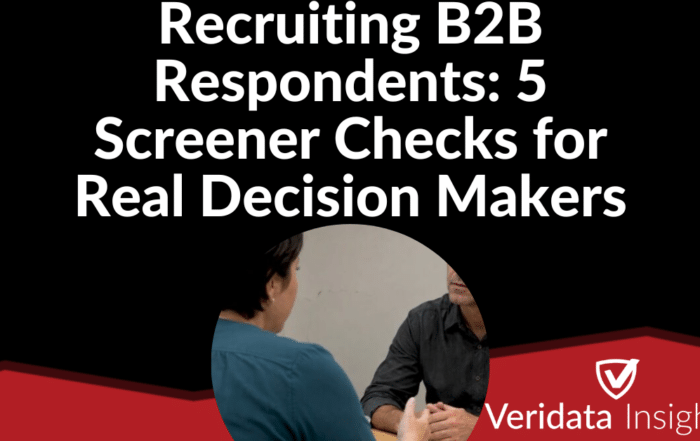 Recruiting B2B Respondents: 5 Screener Checks for Real Decision Makers